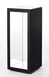 Casa Padrino tavolino di lusso nel design della colonna nero 46 x 46 x H. 112 cm - Qualità di Lusso
