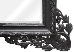 Casa Padrino miroir mural baroque noir 190 x H. 155 cm - Miroir de Salon dans le Style Baroque