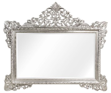 Casa Padrino espejo de pared barroco plata 190 x H. 155 cm - Espejo de la Sala en Estilo Barroco