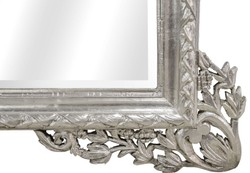 Casa Padrino baroque wall mirror silver 190 x H. 155 cm - Living Room Mirror in Baroque Style