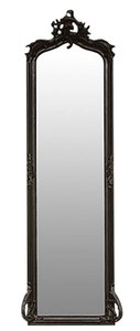 Casa Padrino baroque wall mirror black 54 x H. 172 cm - Living Room Mirror in Baroque Style