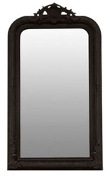 Casa Padrino espejo barroco negro 86 x H. 155 cm - Mobiliario de Sala de Estar en Estilo Barroco