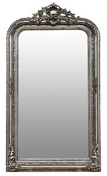 Casa Padrino baroque mirror silver 86 x H. 155 cm - Living Room Furniture in Baroque Style
