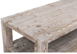Casa Padrino Table basse style maison de campagne couleur naturelle 120 x 60 x H. 45 cm - Table de salon en bois massif