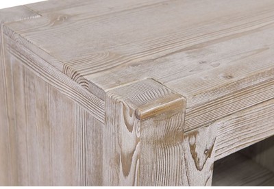 Casa Padrino Landhausstil Sideboard aus Massivholz Naturfarben 160 x 47 x H. 90 cm