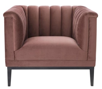 Casa Padrino luxury armchair old rose 89 x 86 x H. 75 cm - Living Room Furniture