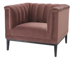 Casa Padrino fauteuil de luxe vieux rose 89 x 86 x H. 75 cm - Meubles de Salon
