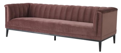 Casa Padrino Luxus Sofa Altrosa 230 x 86 x H. 75 cm - Wohnzimmermöbel