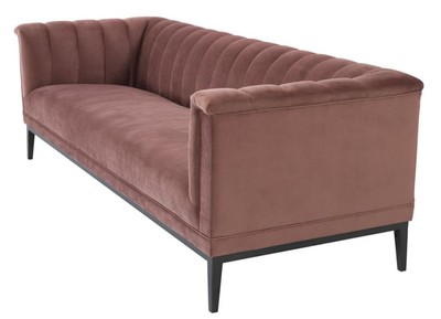 Casa Padrino Luxus Sofa Altrosa 230 x 86 x H. 75 cm - Wohnzimmermöbel