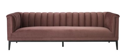 Casa Padrino sofá de lujo viejo rosa 230 x 86 x H. 75 cm - Muebles de Salón