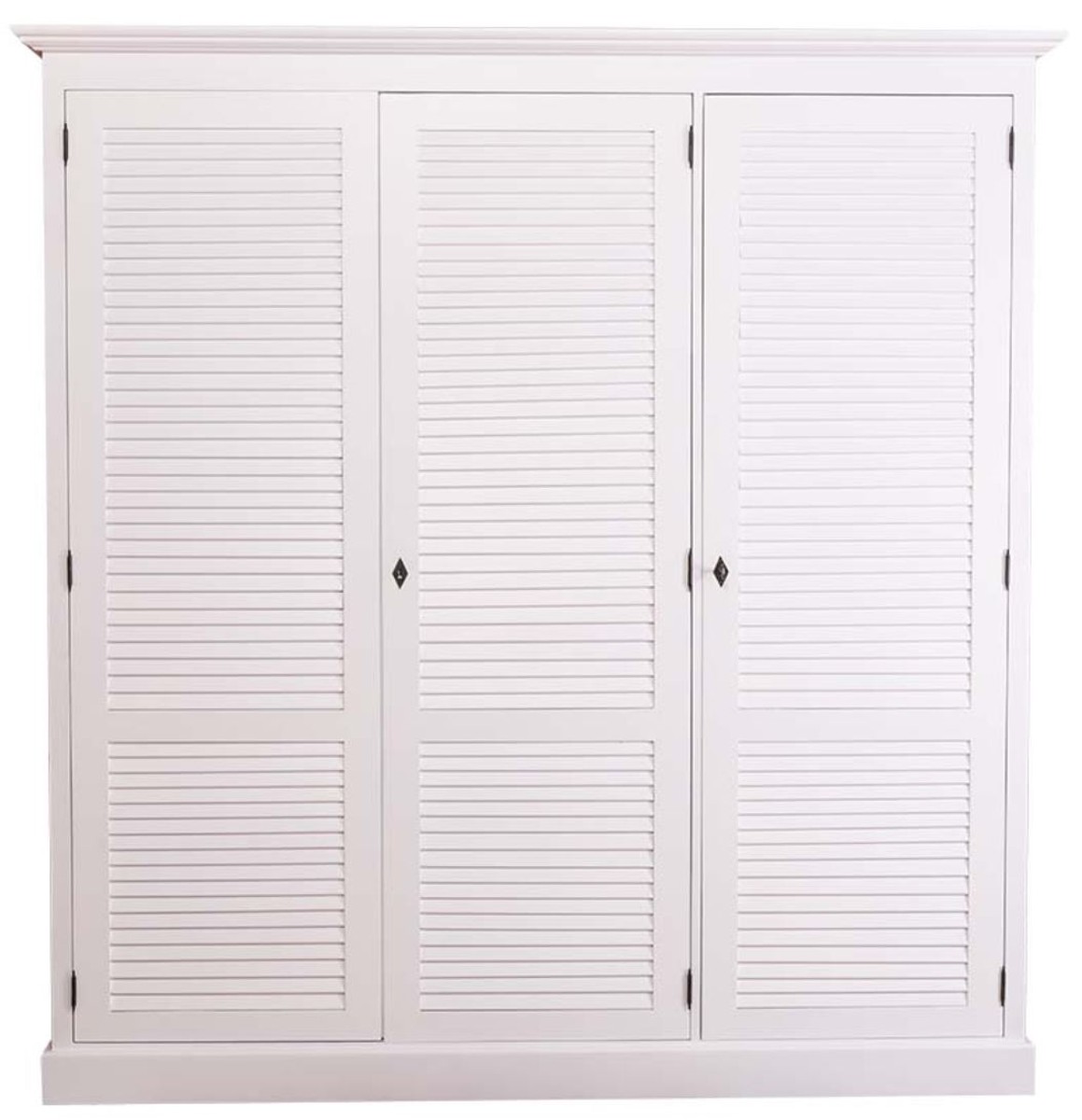 Casa Padrino Landhausstil Kleiderschrank 194 x 59 x H. 200 cm - Schlafzimmermöbel im Landhausstil 