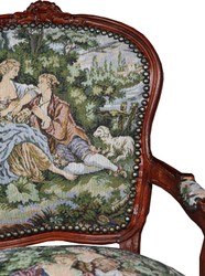 Casa Padrino Barock Salon Stuhl Gobbelin Gobelin Braun Mahagoni Handgefertigt Barockmöbel Möbel Furniture gewebt Webmuster Interior Baroquq Arm Chair Brown Casa Padrino Barock Salon Stuhl Gobbelin Gobelin Braun Mahagoni Handgefertigt Barockmöbel Möbel Furniture gewebt Webmuster Interior Baroquq Arm Chair Brown