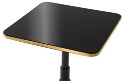 Casa Padrino tavolo da pranzo di lusso nero / ottone 74 x 74 x H. 75,5 cm - Mobili da Pranzo di Lusso