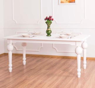 Casa Padrino country style dining table white 180 x 90 x H. 78 cm - Country Style Dining Room Furniture