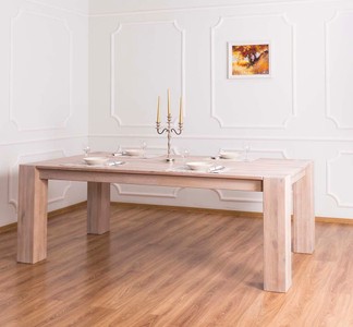 Casa Padrino table à manger en bois massif couleurs naturelles 220 x 90 x H. 78 cm - Qualité Luxe Casa Padrino table à manger en bois massif couleurs naturelles 220 x 90 x H. 78 cm - Qualité Luxe