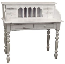 Casa Padrino Bureau Style Maison de Campagne Blanc Antique 109 x 60 x H. 110 cm