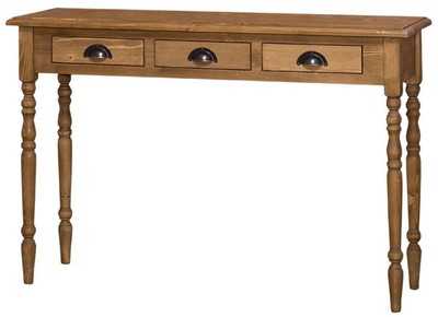 Casa Padrino Country House Style Console Table Natural Colors Pine Wood 120 x 35 x H. 79 cm