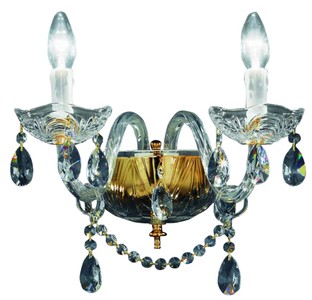 Casa Padrino lámpara de pared de estilo barroco oro 35 x 32 x H. 25 cm - Muebles y Accesorios de Estilo Barroco