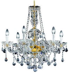 Casa Padrino lustre en cristal baroque or Ø 62 x H. 61 cm - Luminaires et Lustres de Style Baroque