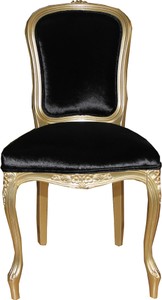 Casa Padrino Barock Luxus Esszimmer Stuhl Schwarz Gold Hotel Möbel Baroque Chair Dinner Dining Room Black Gold Furniture Luxury Casa Padrino Barock Luxus Esszimmer Stuhl Schwarz Gold Hotel Möbel Baroque Chair Dinner Dining Room Black Gold Furniture Luxury