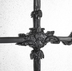 Casa Padrino luxury baroque style living room wall mirror black 102 x H. 174 cm - Limited Edition