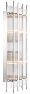 Casa Padrino Luxus Wandleuchte Silber 23 x 12 x H. 65 cm - Hotel Restaurant Wandlampe