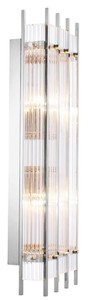 Casa Padrino Luxus Wandleuchte Silber 23 x 12 x H. 65 cm - Hotel Restaurant Wandlampe