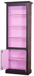Casa Padrino Libreria stile rustico stile antico nero / rosa 78 x 39 x A. 210 cm
