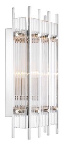 Casa Padrino Luxus Wandleuchte Silber 23 x 12 x H. 42 cm - Hotel Restaurant Wandlampe
