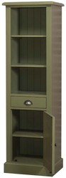 Casa Padrino Mobiletto da bagno stile rustico verde 49 x 39 x H. 160 cm - Arredo bagno in stile country