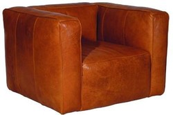 Casa Padrino Luxury Real Leather Living Room Armchair in English Style Light Brown 124 x 110 x H. 67 cm Casa Padrino Luxury Real Leather Living Room Armchair in English Style Light Brown 124 x 110 x H. 67 cm