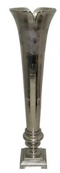 Jarrón de estilo antiguo Mod 2 Casa Padrino Aluminio D. 29 cm H. 110 cm - Decoración del hotel - Macetero barroco