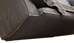 Casa Padrino divano da salotto di lusso vintage grigio scuro 240 x 100 x H. 80 cm - Qualità di Lusso