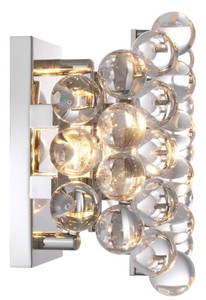Casa Padrino Luxus Wandleuchte im Barockstil Silber 24,5 x 15 x H. 24 cm