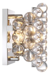 Casa Padrino Applique murale de luxe style baroque argent 24,5 x 15 x H. 24 cm