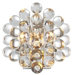 Casa Padrino Applique murale de luxe style baroque argent 24,5 x 15 x H. 24 cm