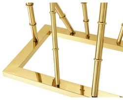 Casa Padrino Consola de Lujo Oro / Negro - Elegante mesa consola de acero inoxidable y vidrio - 139,5 x 40 x H. 78 cm