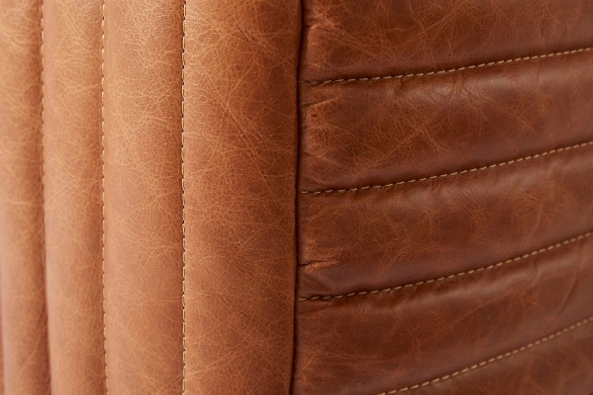 Casa Padrino luxury genuine leather armchair brown 127 x 110 x H. 67 cm - Hotel Leather Furniture Casa Padrino luxury genuine leather armchair brown 127 x 110 x H. 67 cm - Hotel Leather Furniture