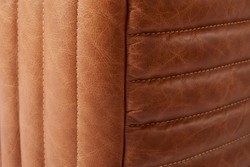 Casa Padrino Luxury Genuine Leather Armchair English Style Brown 127 x 110 x H. 67 cm