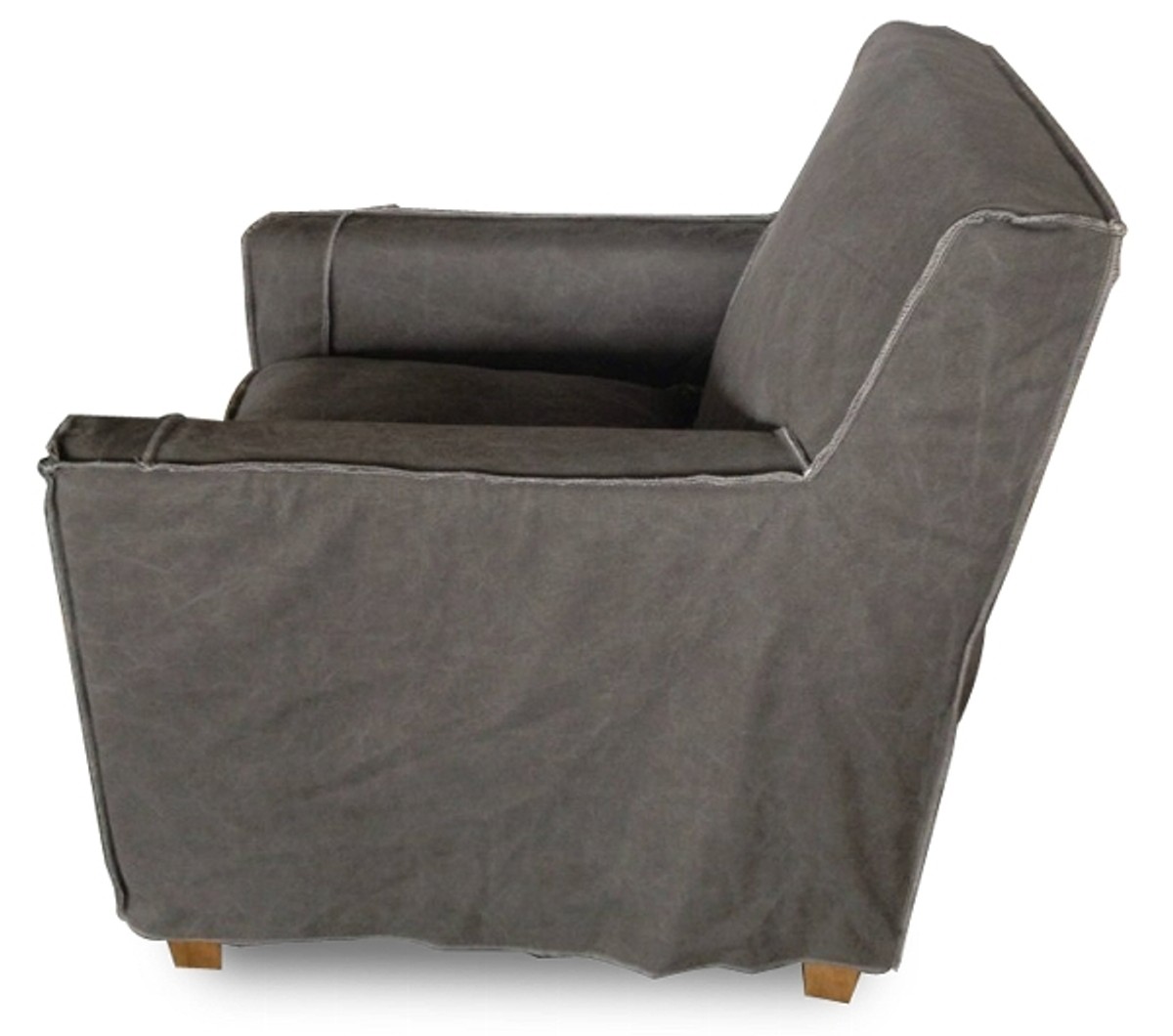 Casa Padrino luxury living room armchair gray 82 x 80 x H. 81 cm - Living Room Furniture Casa Padrino luxury living room armchair gray 82 x 80 x H. 81 cm - Living Room Furniture