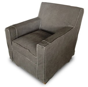 Casa Padrino Sillón de Lujo para Salón Gris 82 x 80 x H. 81 cm - Butaca Elegante de Lino Casa Padrino Sillón de Lujo para Salón Gris 82 x 80 x H. 81 cm - Butaca Elegante de Lino