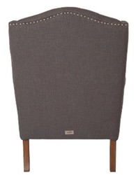 Casa Padrino Luxury Chesterfield Wingback Chair in Dark Grey, 87 x 89 x H. 109 cm, Elegant Living Room Furniture