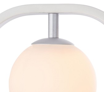 Casa Padrino Luxus Wandleuchte Weiß / Silber 17,8 x 11 x H. 25 cm - Wohnzimmer Wandlampe