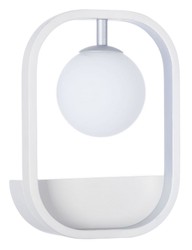 Casa Padrino applique murale de luxe blanc / argent 17,8 x 11 x H. 25 cm - Lampe Murale de Luxe
