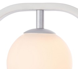 Casa Padrino applique murale de luxe blanc / argent 17,8 x 11 x H. 25 cm - Lampe Murale de Luxe
