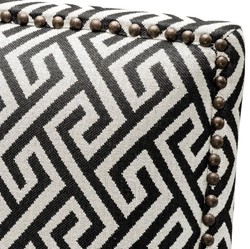 Casa Padrino fauteuil de luxe noir / blanc 75 x 85 x H. 93 cm - Meubles de l'Hôtel
