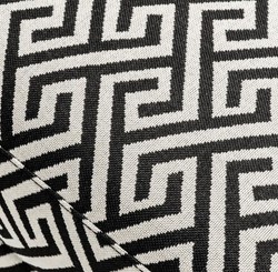 Casa Padrino fauteuil de luxe noir / blanc 75 x 85 x H. 93 cm - Meubles de l'Hôtel