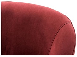 Casa Padrino Silla de Comedor de Lujo Burdeos / Negro 52 x 58 x H. 85 cm - Asiento Elegante para Interiores Sofisticados