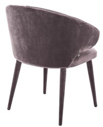 Casa Padrino Chaise de salle à manger design avec accoudoirs taupe 62 x 55 x H. 79 cm