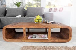 Tavolino da salotto in legno massello di design Casa Padrino natura 100 x H. 30 cm - tavolo da salotto Tavolino da salotto in legno massello di design Casa Padrino natura 100 x H. 30 cm - tavolo da salotto